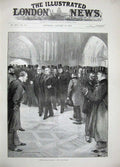 Old Antique Print 1894 Session Houses Parliament Commons Men Wilson Art 19th