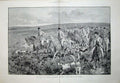 Original Old Antique Print 1894 Devon Somerset Staghounds Dogs Hunting Horses