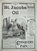 Original Old Antique Print 1896 Advertisement Jacob'S Oil Medicine Pain-Killing