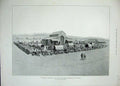 Old Antique Print 1896 Matabili Insurrection Laager Market Buluwayo Brown 19th