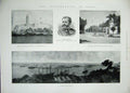 Old Antique Print 1896 Insurrection Cuba Weyler Havana Morro Castle War 19th