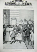 Old Antique Print 1896 War Transvaal Reform Committee Pretoria Jail Men 19th