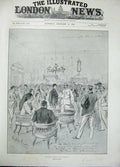 Old Antique Print 1896 War Transvaal Facsimile Sketch Men Meeting Prior 19th