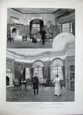 Original Old Antique Print 1896 Michael Angel Henry Arthur Jones Lyceum Theatre
