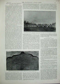 Old Antique Print 1896 Sacred Canon Buddhists Marble Slab Temples Kutho 19th