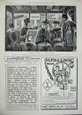 Old Antique Print 1896 Advertisement Omnibus Dairy Cream Queenboro Mail 19th