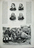 Old Antique Print 1896 Africa Physicking Cattle Heneage Renouf Poltalloch 19th
