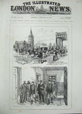 Old Antique Print 1896 Sketches Transvaal Melton Prior Church People War 19th