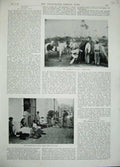 Old Antique Print 1896 Insurrection Cuba Rebel Camp Street Scene Bayamo 19th