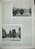 Antique Old Print 1896 Matabili War Taylor Fort Buluwayo Exhibition Photo 19th