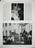 Antique Old Print 1896 Royal Academy John Everett Millais Princess Edward 19th