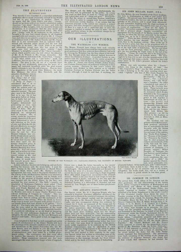 Old Antique Print 1896 Jameson Ship Harlech Castle Victoria Dog Fortune 19th