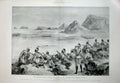 Old Antique Print 1896 War Dongola Dervishes Army Akasheh Men Mountains 19th