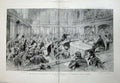 Original Old Antique Print 1896 Transvaal War Court Johannesburg Committee Men