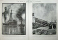 Original Old Antique Print 1896 Funeral Prince Henry Battenberg Ship Blenheim