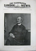 Old Antique Print 1896 Archbishop Canterbury Frederick Temple London Lord 19th