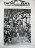 Old Antique Print 1896 Haymarket Theatre Under The Red Robe Weyman Rose 19th