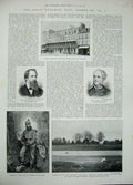 Original Old Antique Print 1896 Boulogne Burke Cavendish Tynan Dynamite Phoenix