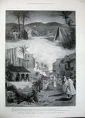 Old Antique Print 1896 Theatre Adelphi Play Boys Together Chambers Carr 19th