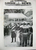 Old Antique Print 1896 Marquis Salisbury Dover Lord Warden Cinque Ports 19th