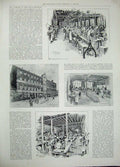 Original Old Antique Print 1896 Cycle Industry Machine Shop Polishing Coventry