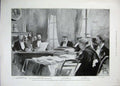 Old Antique Print 1896 Court Appeal Trial Major Lothaire Congo Brussels 19th