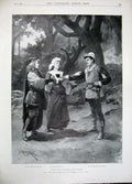 Antique Old Print 1896 Roe Deer Shooting Austria Sport James Theatre Like 19th