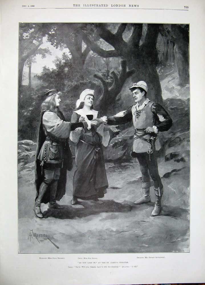Antique Old Print 1896 Roe Deer Shooting Austria Sport James Theatre Like 19th