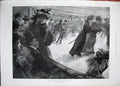 Antique Old Print 1896 Princess Montenegro Naples Cetinje Skating Niagara 19th