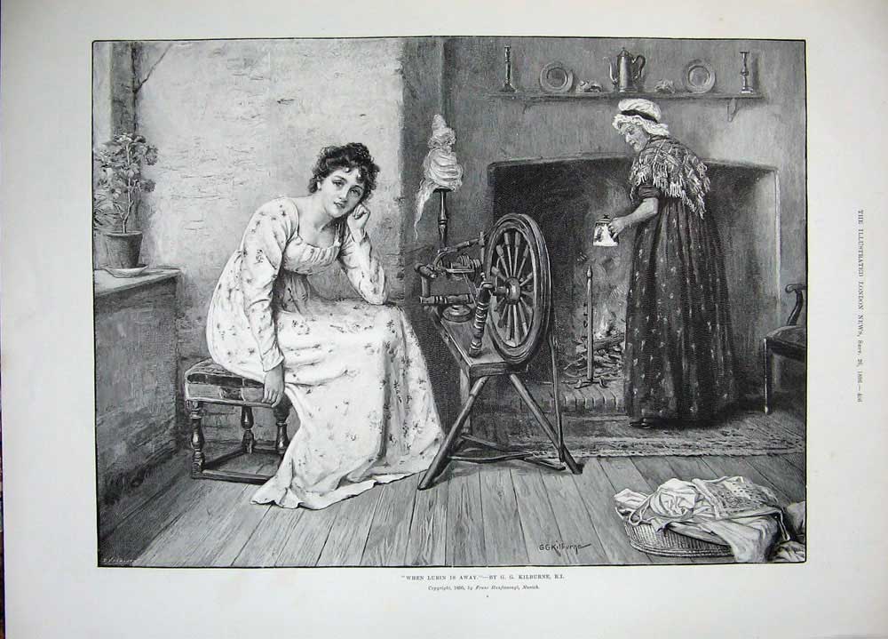 Antique Old Print 1896 Edward Bell Bow Street Police Court Antwerp Ladies 19th