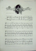 Old Antique Print 1896 Sergeants Wedding Sheet Music Lyrics Words Melody 19th