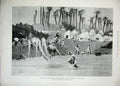 Antique Old Print 1896 Dongola Ferket Camels Horses Egyptian Cavalry Burn 19th