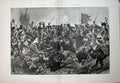 Old Antique Print 1896 Marlborough Garde Du Corps Battle War Horses Art 19th