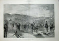 Original Old Antique Print 1896 Dongola Army Fereig Hafir Baggage Mules Camels