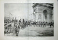 Old Antique Print 1896 Imperial Procession Arc De Triomphe France Horses 19th