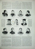 Old Antique Print 1897 Portrait Foltz Sorabji Lutes Akesson Poet Haskell 19th