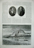 Original Old Antique Print 1897 Maccunn Marquis Lorne Eagle'S Nest Lewes Yukon