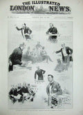 Old Antique Print 1897 Debate Report South Africa Committee House Commons 19th