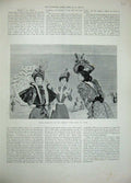 Original Old Antique Print 1897 Paris Womens Fashion Seaside Hats Virot Ladies