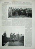 Old Antique Print 1897 New Zealand Rifle Men Bisley Hospital Birmingham 19th
