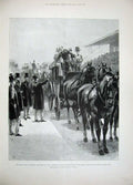 Old Antique Print 1897 Indian War Khyber Pass Musjid Afridi Ireland York 19th
