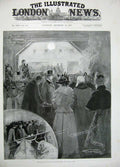Old Antique Print 1897 Prince Wales Smithfield Club Cattle Show Animals 19th