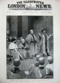 Old Antique Print 1897 Archbishop Canterbury Chief Justice Cambridge Men 19th