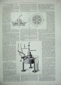 Original Old Antique Print 1897 Rhodin'S Patent Electrolytic Cell Machinery