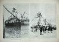 Old Antique Print 1897 Royal Visit Ireland York Dock Belfast Ship Donard 19th