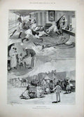 Old Antique Print 1897 Soudan War Camel Dervish Wady Mahommed Ezzam Men 19th