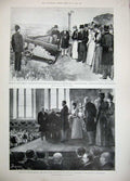 Old Antique Print 1897 Ireland Mayor Londonderry Walker Duke York Albert 19th