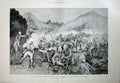 Old Antique Print 1897 India War Sempagha Pass Army Battle Melton Prior 19th