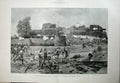 Old Antique Print 1897 India War Shabkadr Fort Attacked Tribesmen Army 19th