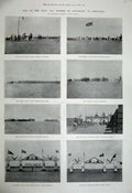 Old Antique Print 1899 Duke Duchess Connaught Omdurman Arch Cavalry War 19th